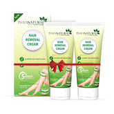 7 DAYS NATURAL Set Of 2 Hair Removal Cream With No Pain For Women & Men - 30GM Each